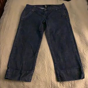 Size 6 Calvin Klein denim capris